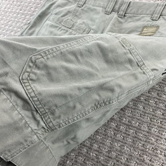 Columbia Sportswear Khaki Shorts Men 36 Brown Green Pockets Activewear Outdoors - Picture 10 of 16